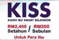 Permohonan Program Kasih Ibu SMART Selangor (KISS) 2018-2019
