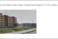Smart Sewa Selangor – Pangsapuri @ Jalan Keretapi Lama, Kapar