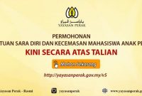 Permohonan Bantuan Kecemasan Mahasiswa Negeri Perak