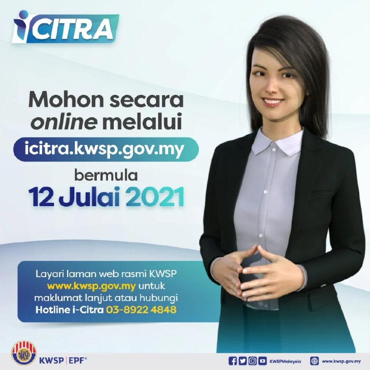 Cara Memohon iCitra KWSP Secara Online Pengeluaran RM5000