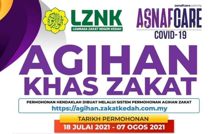 Borang Permohonan Bantuan Zakat Kedah 2021 One-Off RM300
